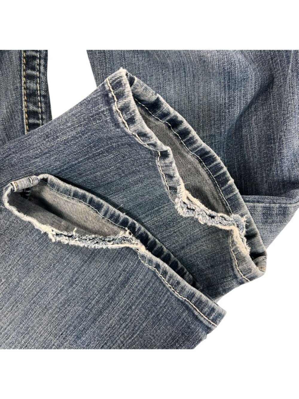 Ariat Womens Mid Rise Bootcut Jeans 27R Denim Stitch Embroidered Pocket Cowgirl - Picture 10 of 16